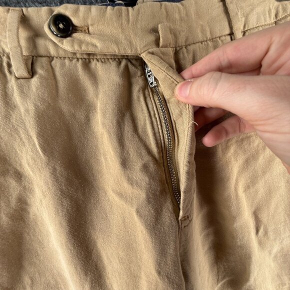 PT Torino Women Cotton Lyocell Linen Easy Fit Size 50 Pants Beige ACTL 32X34 - Picture 9 of 16